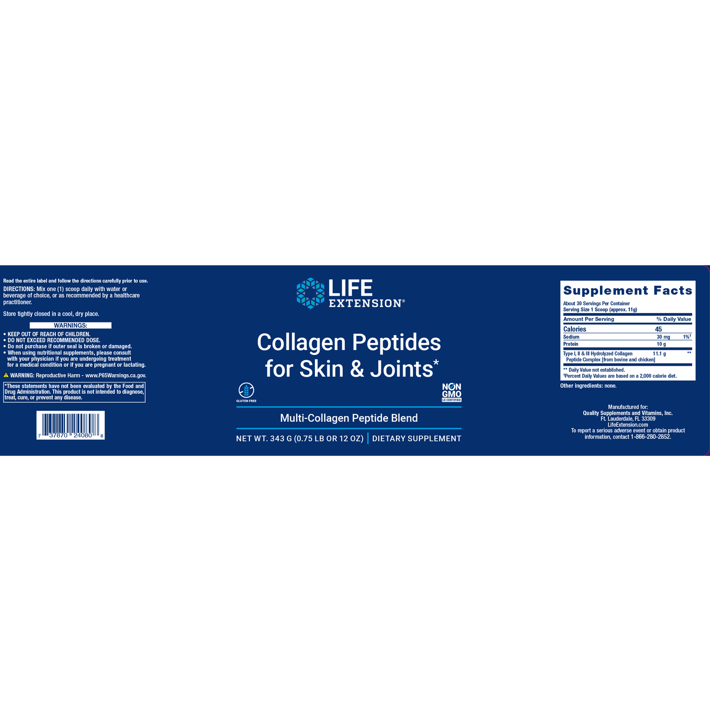 Collagen Peptides 343 g Curated Wellness