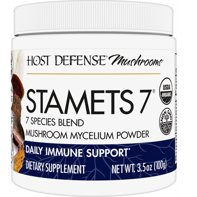 Organic Stamets 7 Powder 100g Curated Wellness