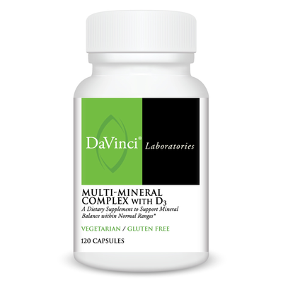 Multi-Mineral Complex with D3 120 caps Curated Wellness