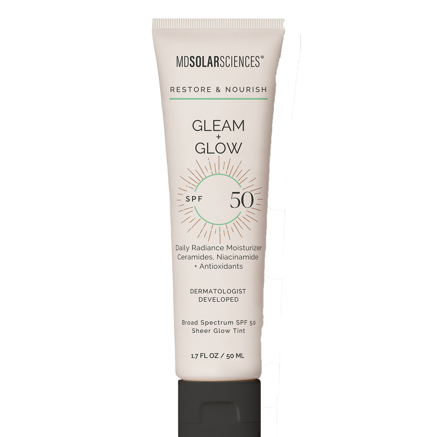 Gleam + Glow SPF 50 1.7 fl oz Curated Wellness