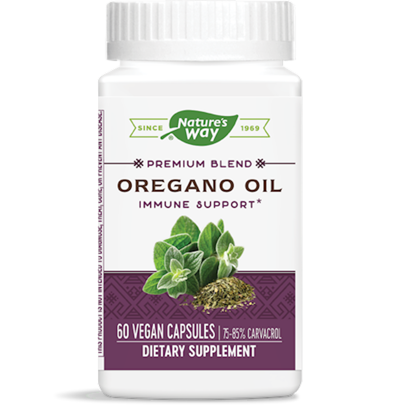 Oregano Oil 50 mg Standardized 60 caps Curated Wellness