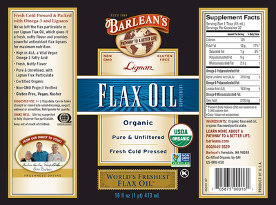 Lignan Flax Oil  Curated Wellness