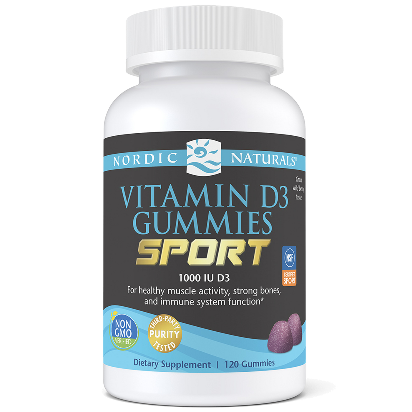 Vitamin D3 Gummies Sport 120ct Curated Wellness