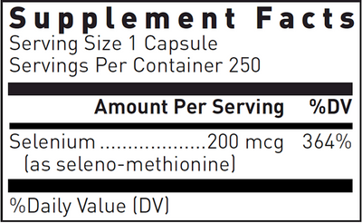 Seleno-Methionine 200 mcg  Curated Wellness