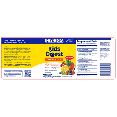 Kid's Digest 60 chewable tabs Curated Wellness