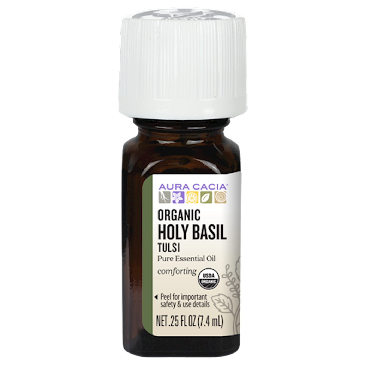 Holy Basil Org Essential Oil .25 fl oz Curated Wellness