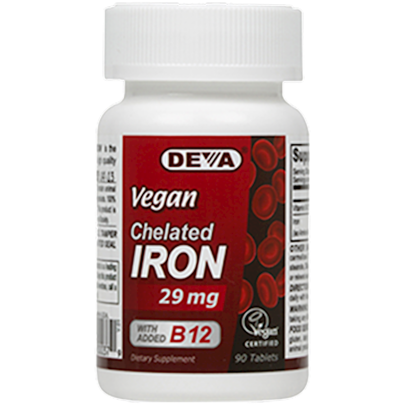 Vegan Chelated Iron 29 mg 90 tabs Curated Wellness