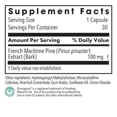 Pycnogenol 100  Curated Wellness