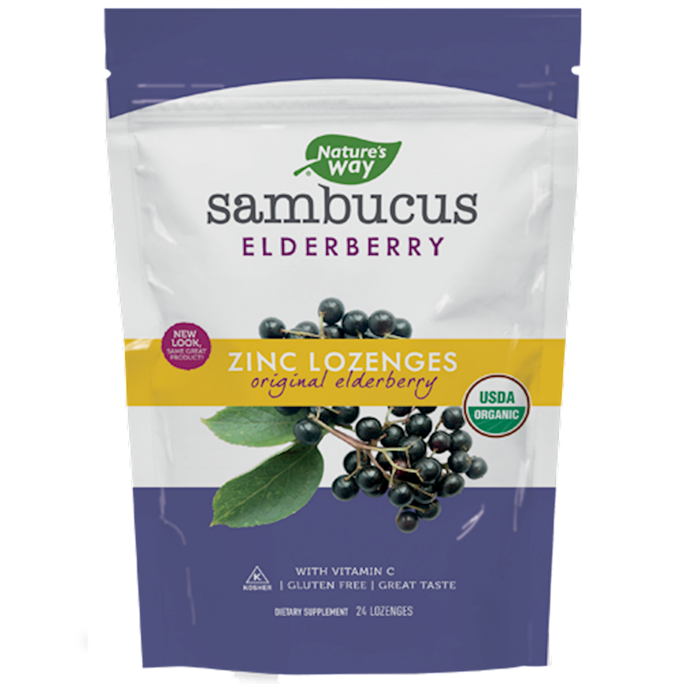Sambucus Zinc Lozenges Elderberry  Curated Wellness