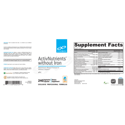 ActivNutrients without Iron 240c Curated Wellness