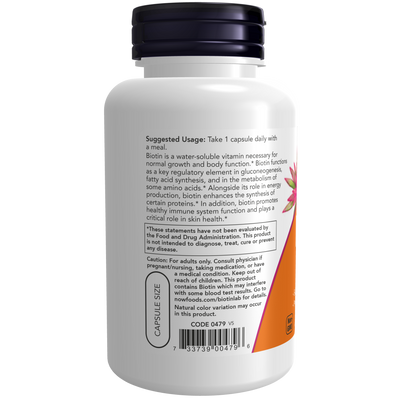 Biotin Extra Strength 10 mg 120 vcaps Curated Wellness
