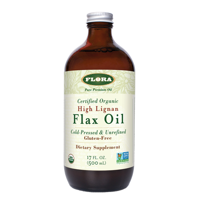 High Lignan Flax Oil Certified Org  Curated Wellness