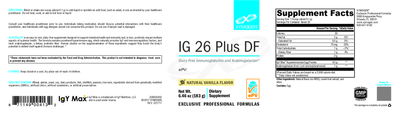 IG 26 Plus DF Vanilla 186g Curated Wellness