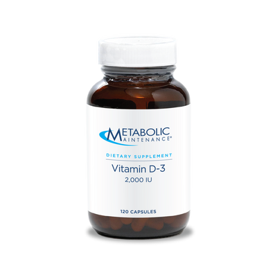 Vitamin D-3 2000 IU 120 caps Curated Wellness