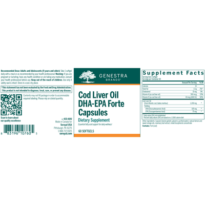 Cod Liver Oil DHA/EPA Forte  Curated Wellness