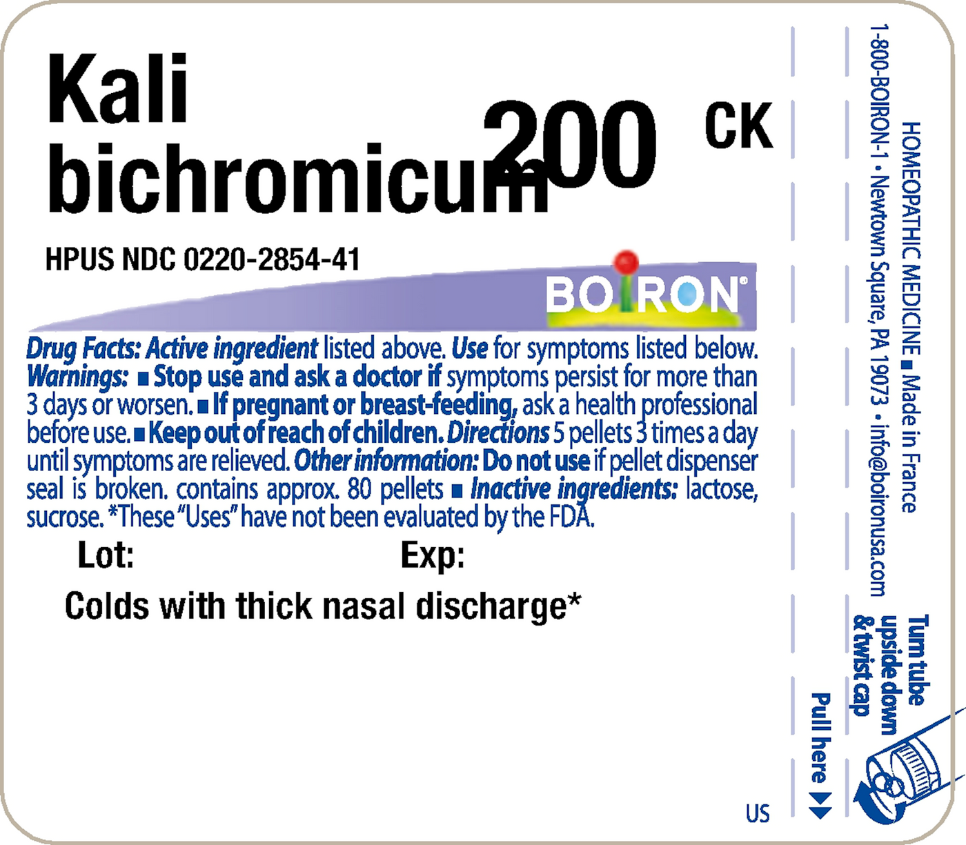 Kali bichromicum 200CK 80 plts Curated Wellness