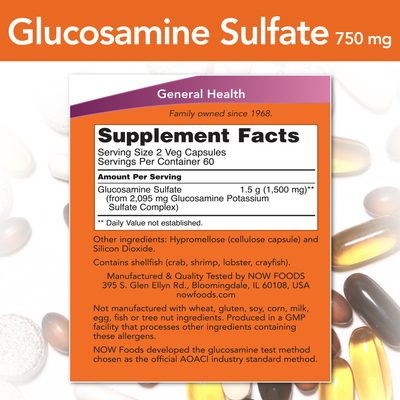 Glucosamine Sulfate 750 mg  Curated Wellness