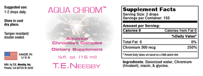 Aqua Chrome 1/2 oz Curated Wellness