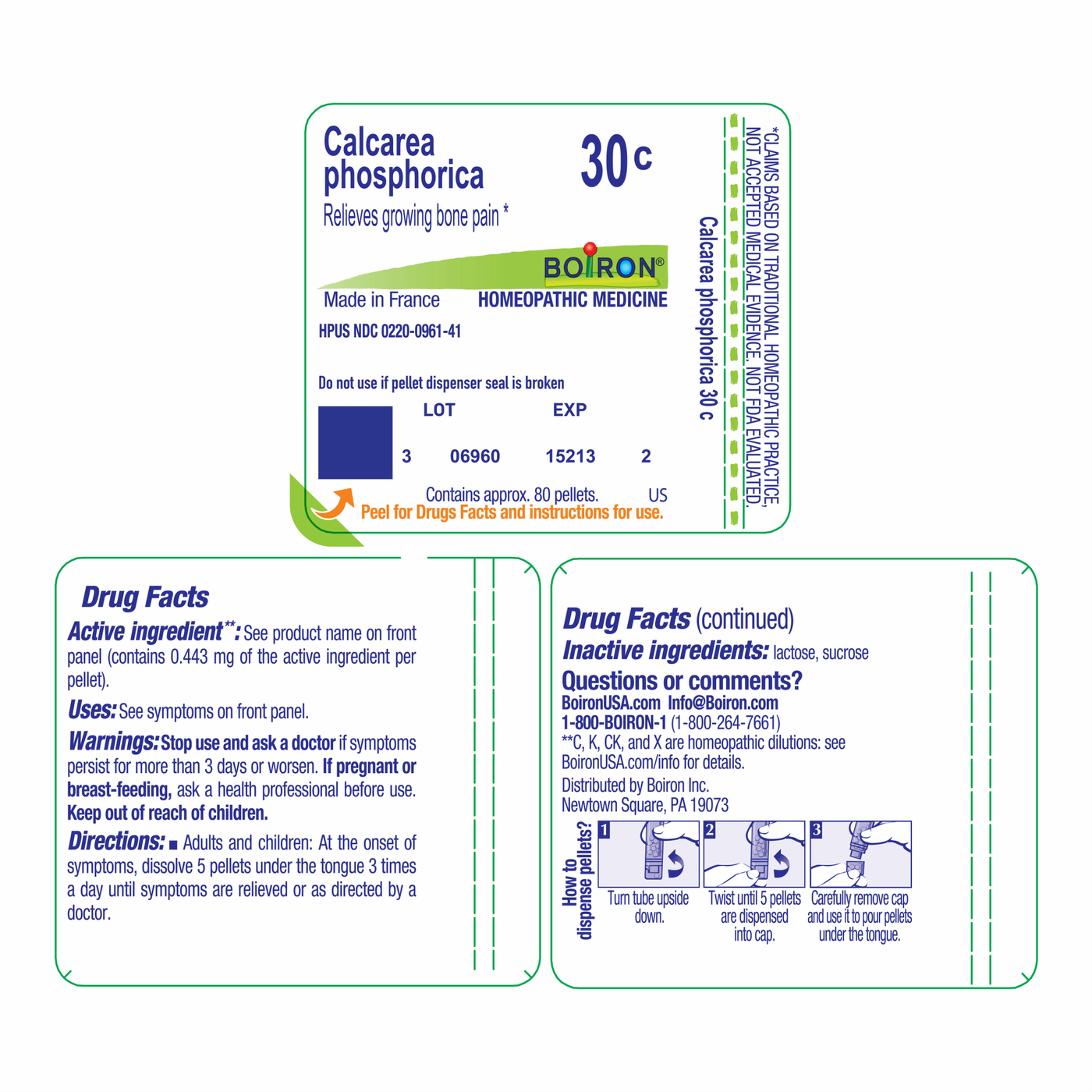 Calcarea phosphorica 30c 80 plts Curated Wellness