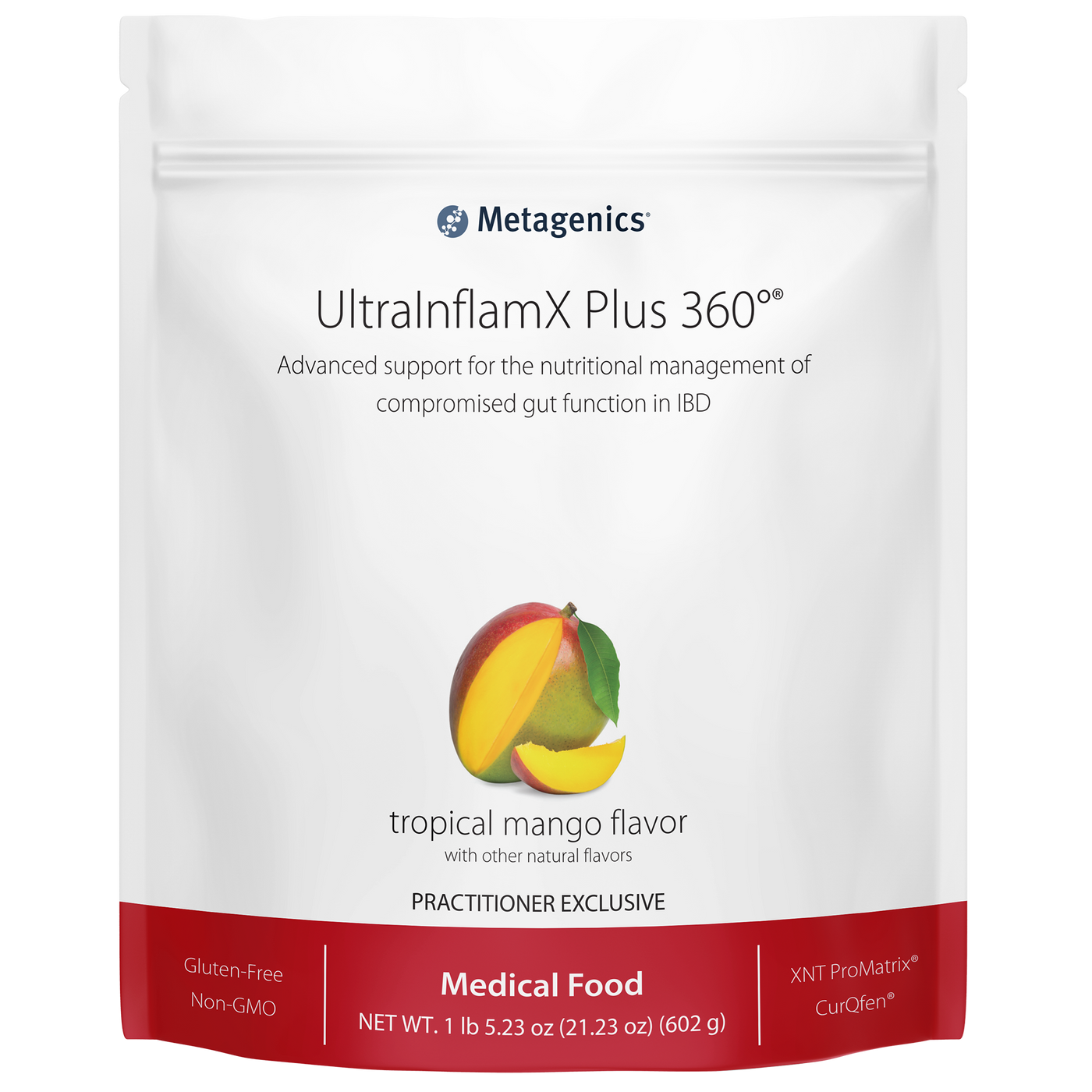 UltraInflamX Plus 360 Mango 602g Curated Wellness