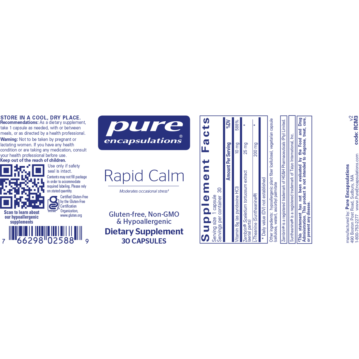 Rapid Calm 30c Curated Wellness