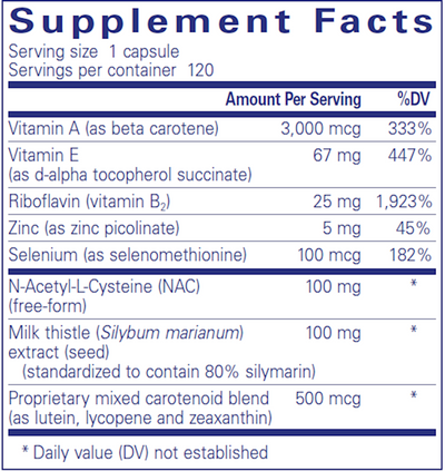 AntiOxidant Formula 120 vegcaps Curated Wellness