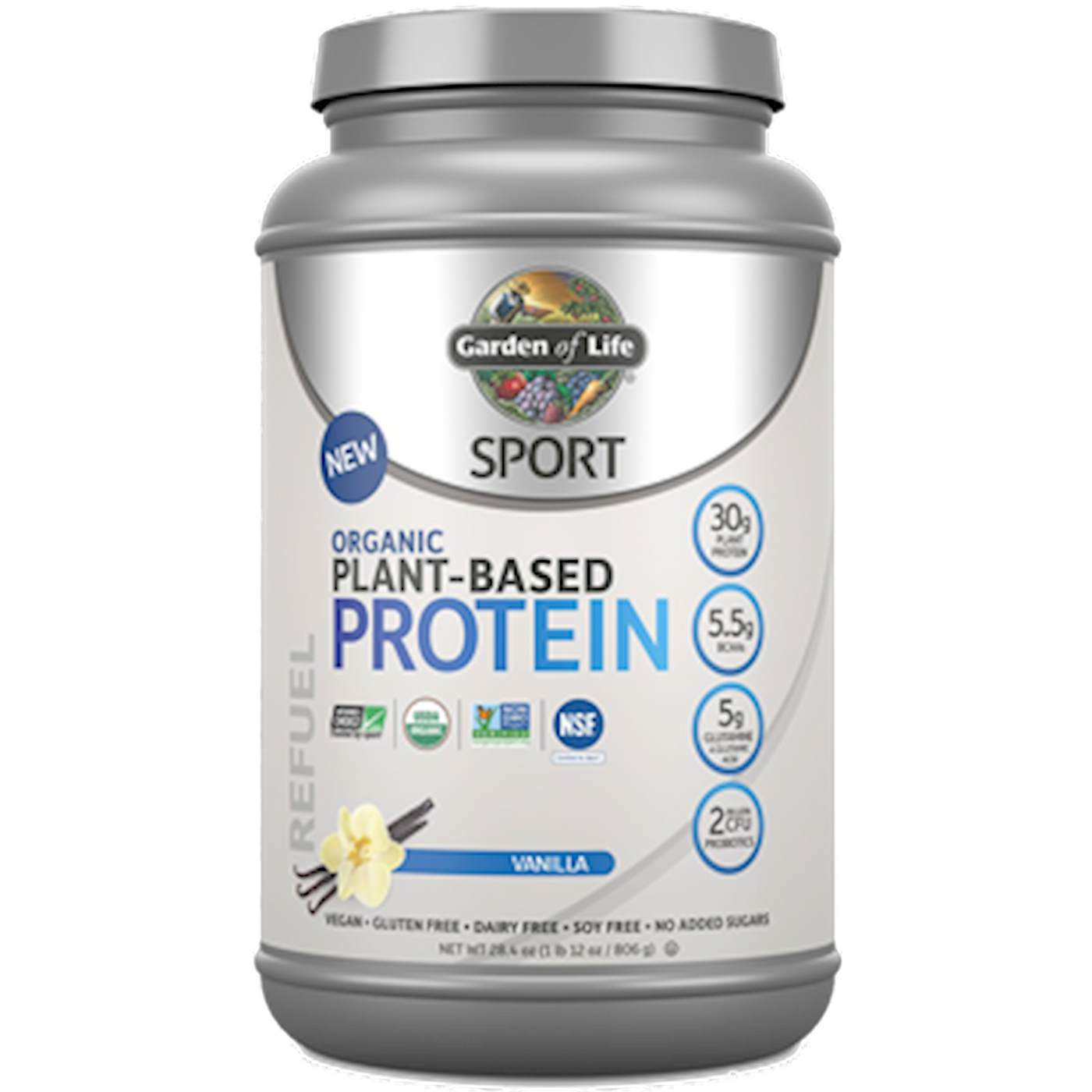 Sport Org Plant-Based Protein Van 806 g Curated Wellness