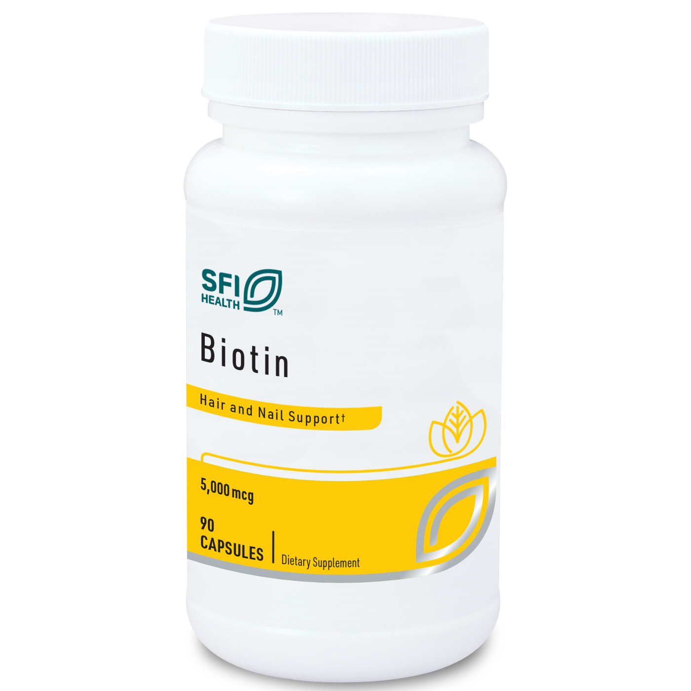 Biotin 5000 mcg  Curated Wellness