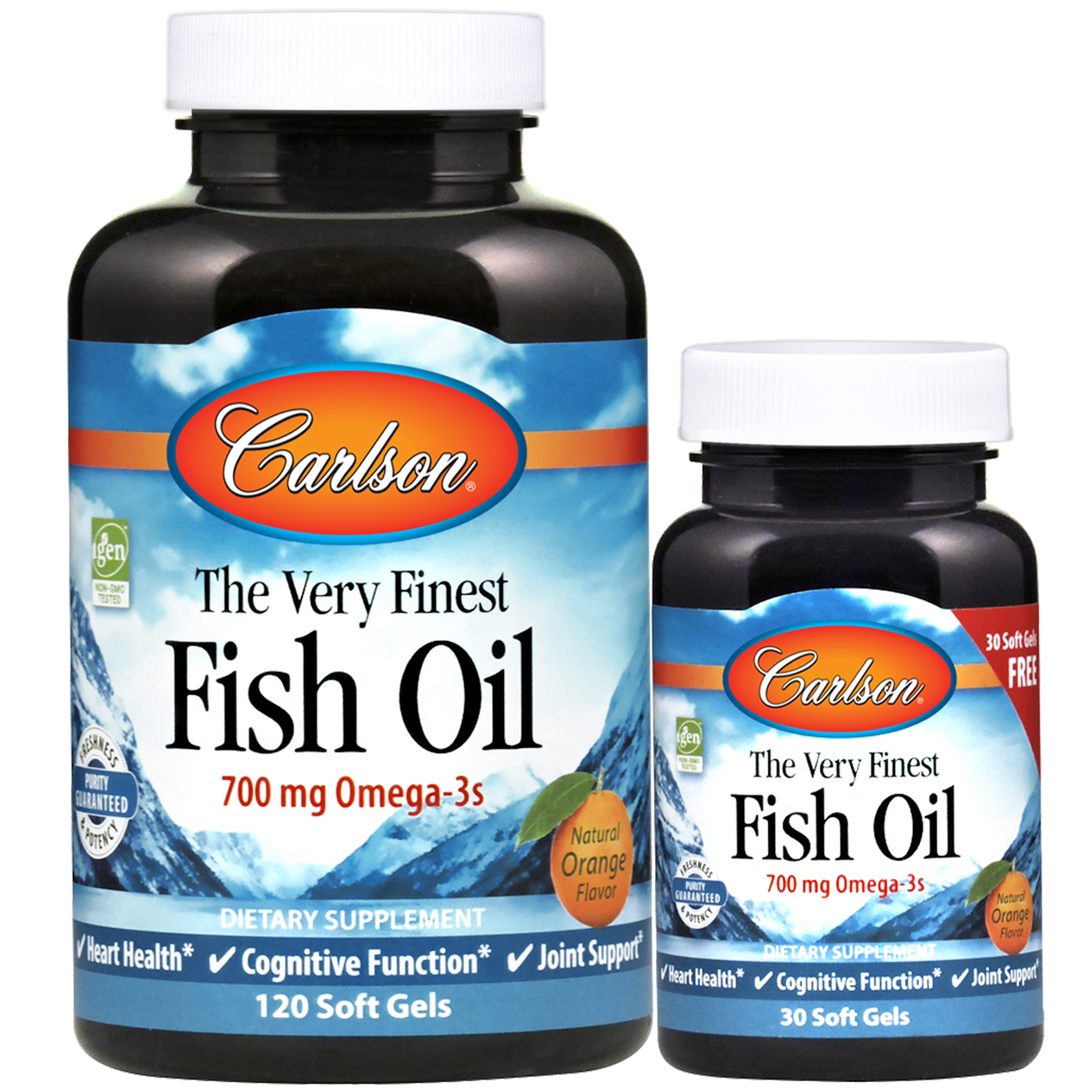 Very Finest Fish Oil, Orange 150 gels Curated Wellness