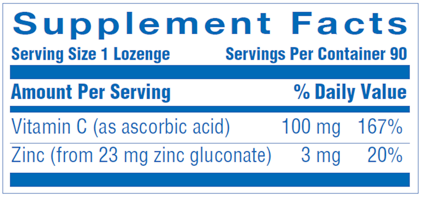 Zinc Lozenges Orange enges Curated Wellness