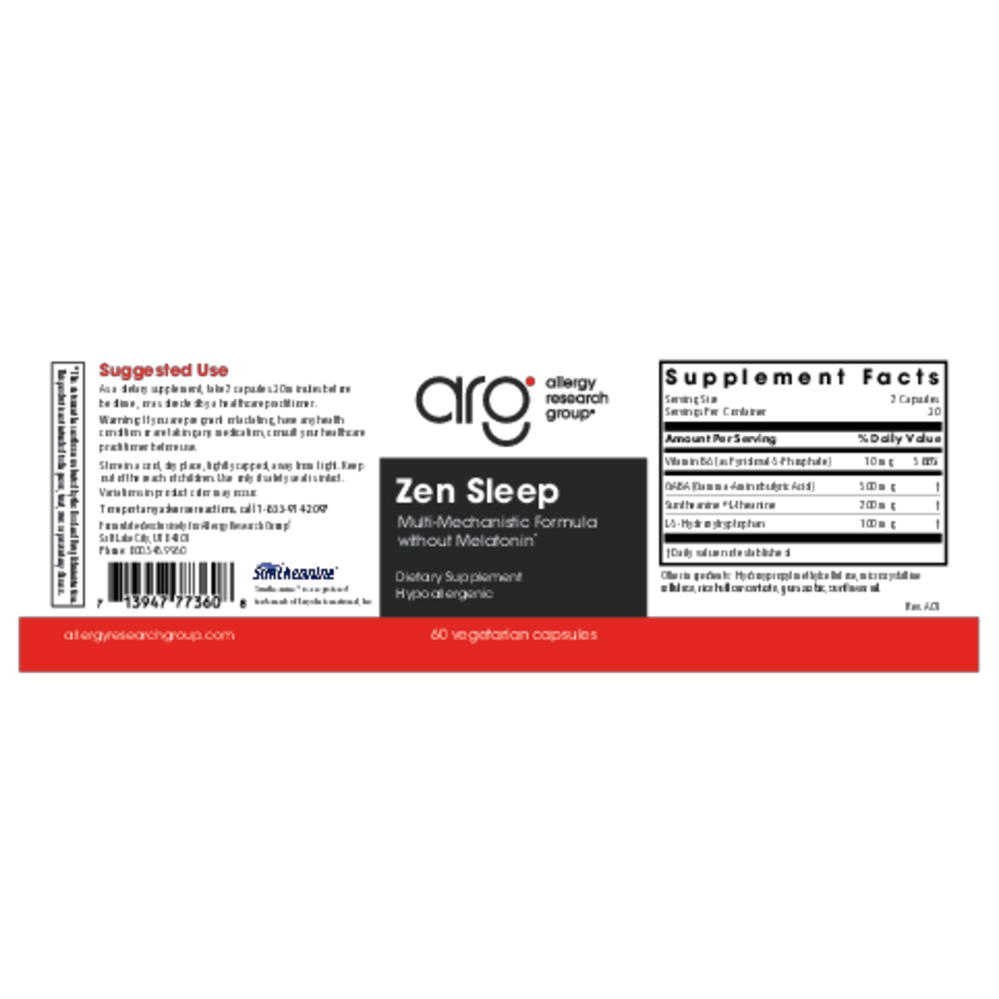 Zen Sleep with P5P and 5-HTP  Curated Wellness