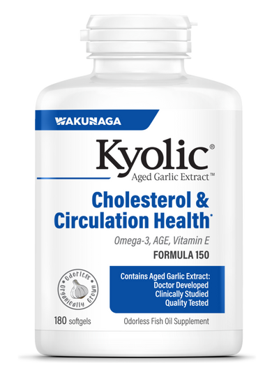 Kyolic Cholesterol & Circula 180 softgel Curated Wellness