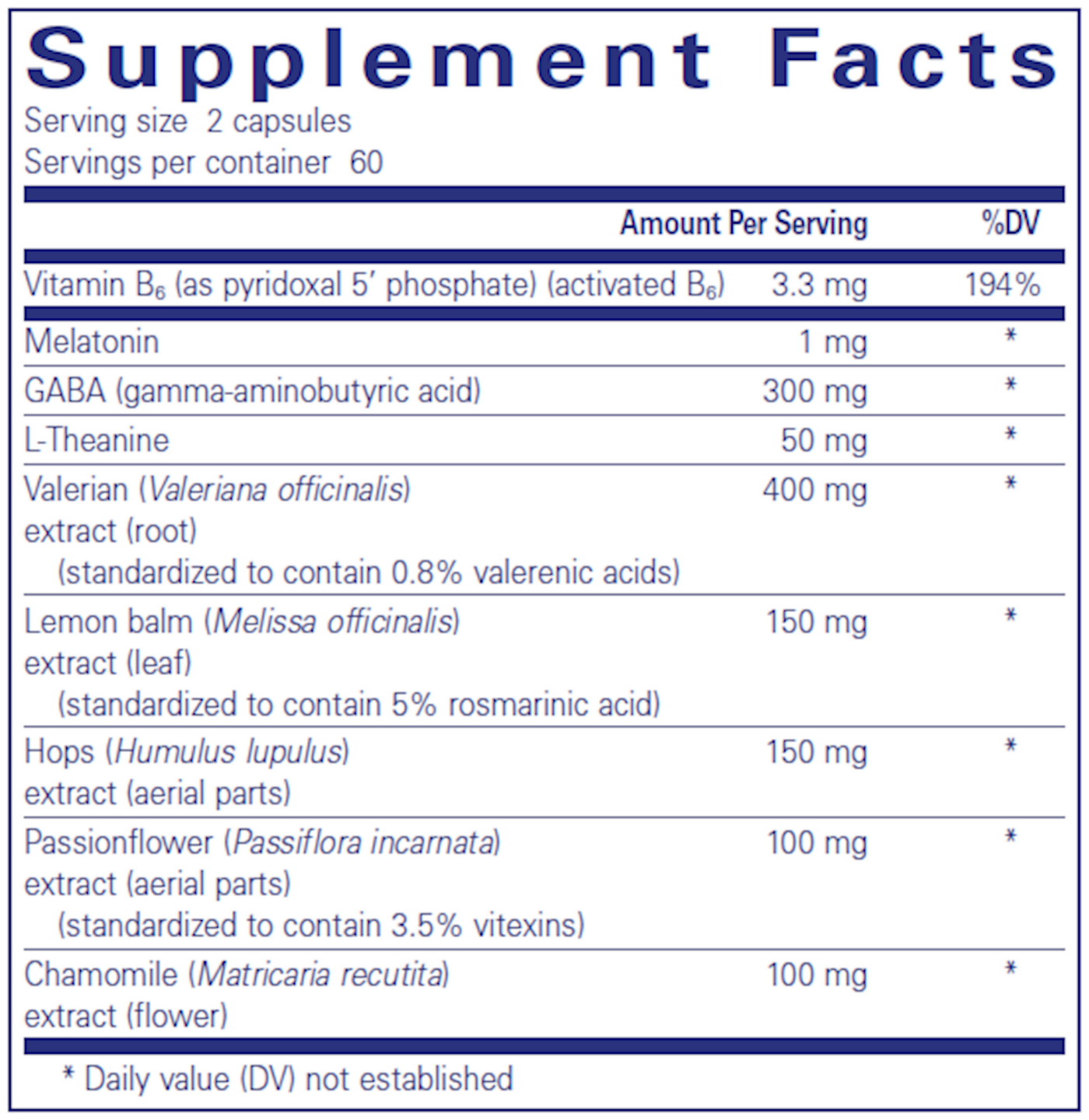Best-Rest Formula 120 caps Curated Wellness