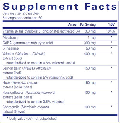 Best-Rest Formula 120 caps Curated Wellness