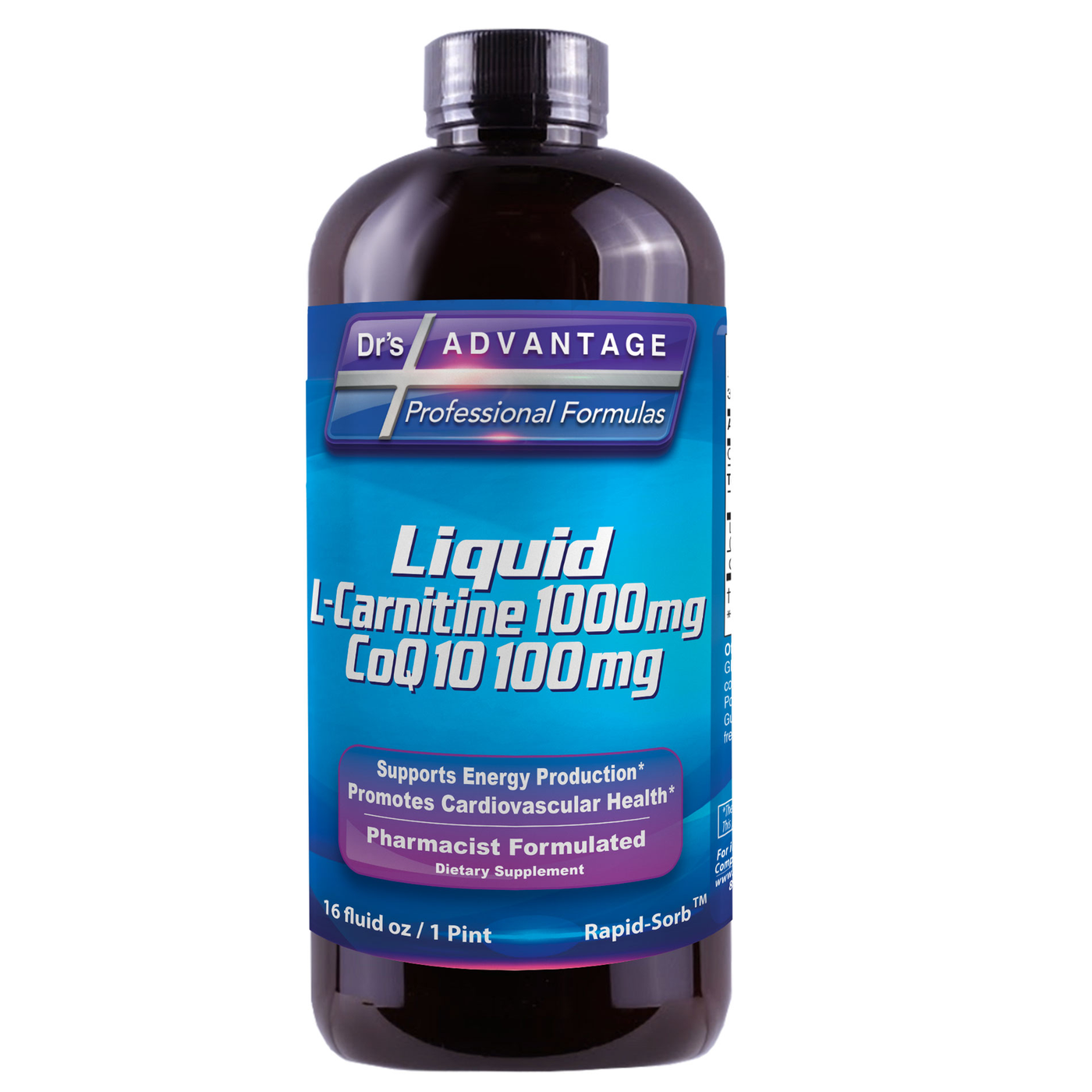 Liquid L-Carnitine CoQ10 16 fl oz Curated Wellness