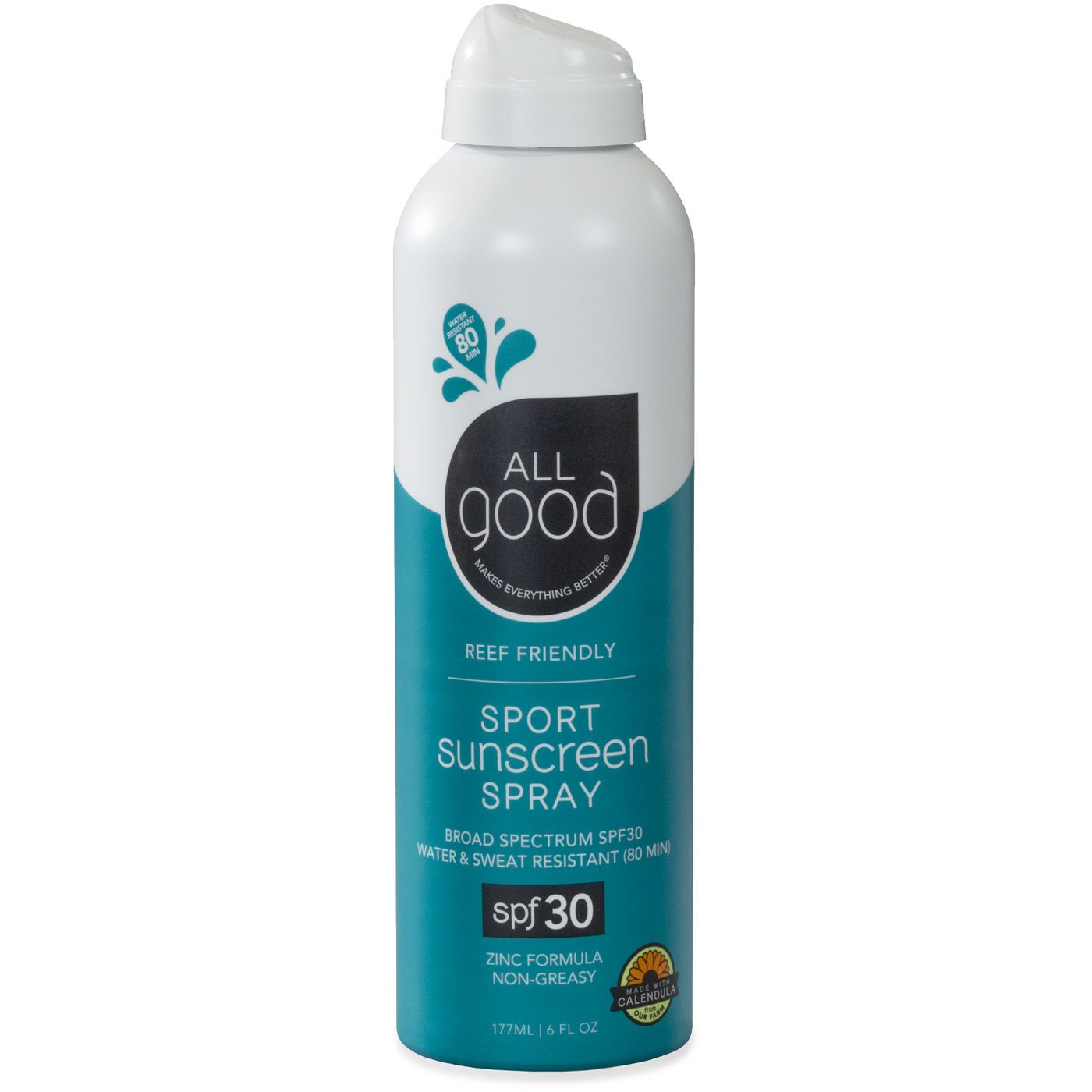 SPF30 Sport Sunscreen Spray 6oz Spray Curated Wellness