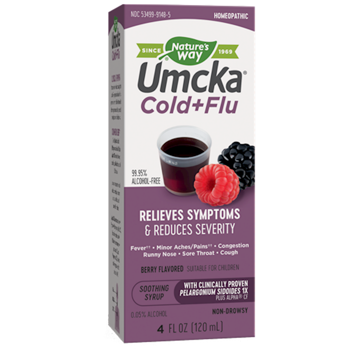 Umcka Cold+Flu Syrup Berry  Curated Wellness