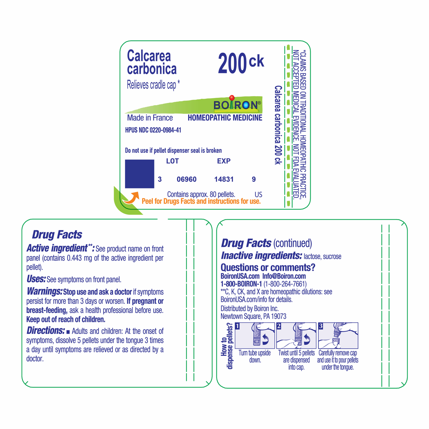 Calcarea carbonica 200CK 80 plts Curated Wellness