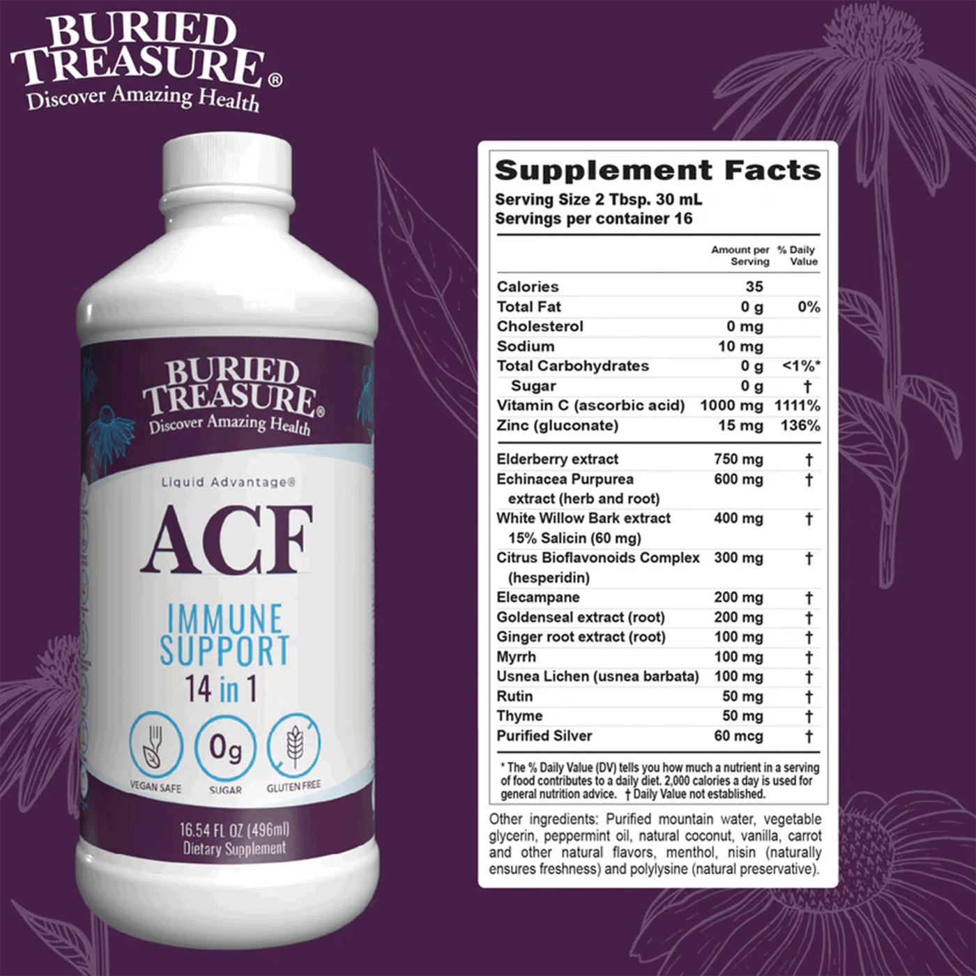 ACF Immune Support 16.54oz Curated Wellness