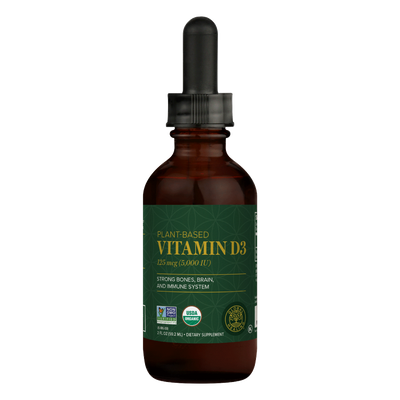 Plant-Based Vitamin D3125 mcg 2 fl oz Curated Wellness