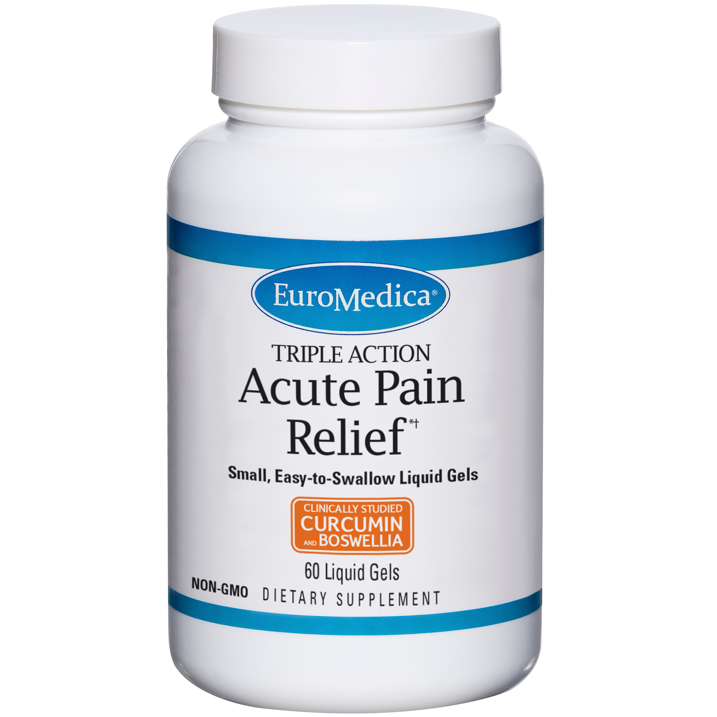 Acute Pain Relief 60 liquid gels Curated Wellness