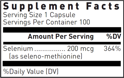 Seleno-Methionine 200 mcg  Curated Wellness