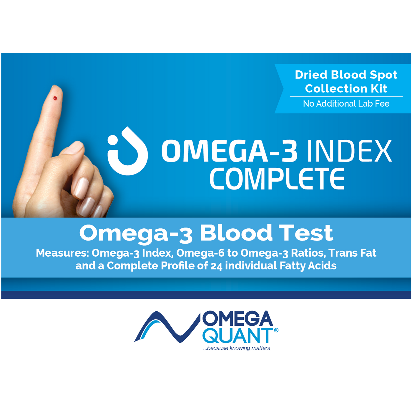 Omega-3 Index COMPLETE 1 kit Curated Wellness