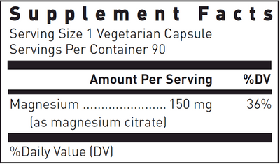 Magnesium Citrate  Curated Wellness