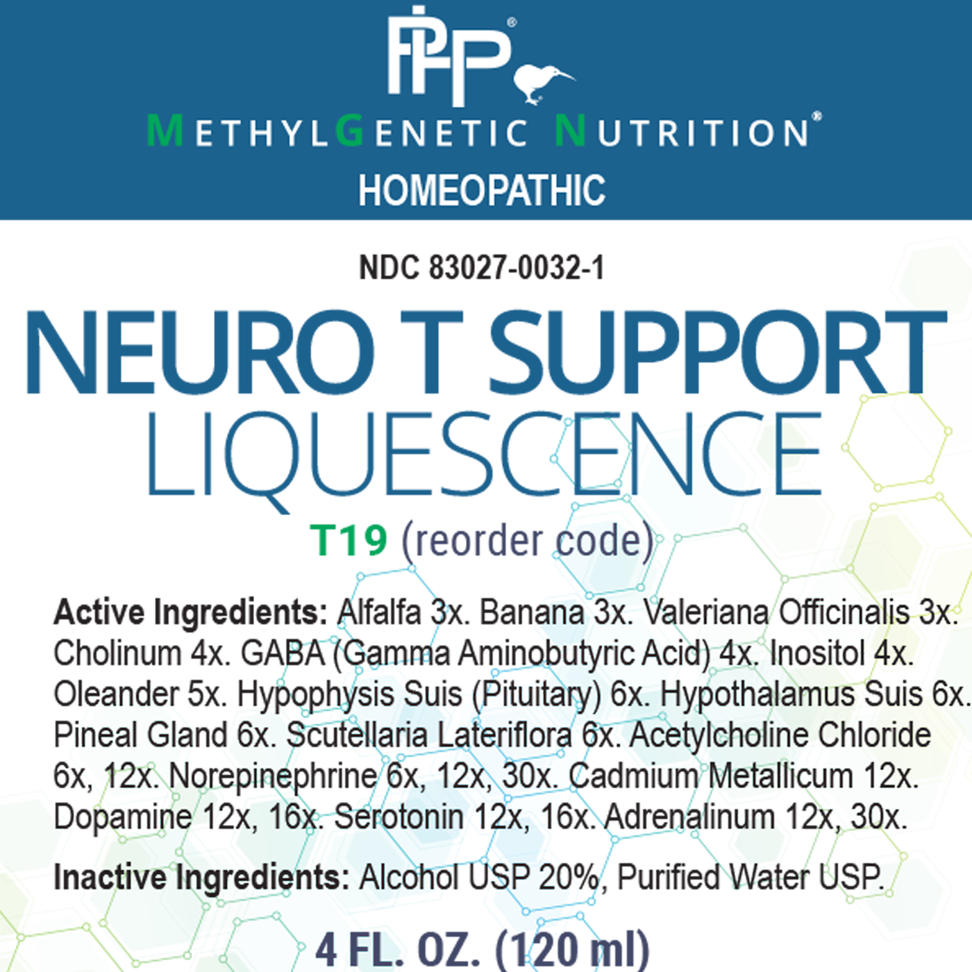 Neuro T Support Liquescence mL Curated Wellness