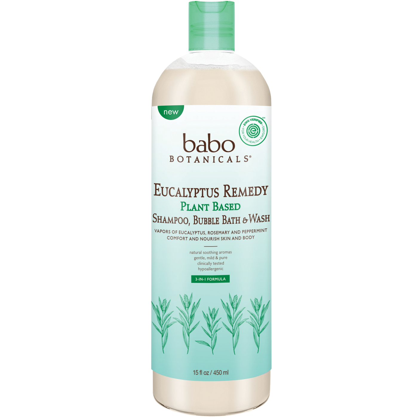 Eucalyptus Sham Bubble Bath&Wash 15 floz Curated Wellness