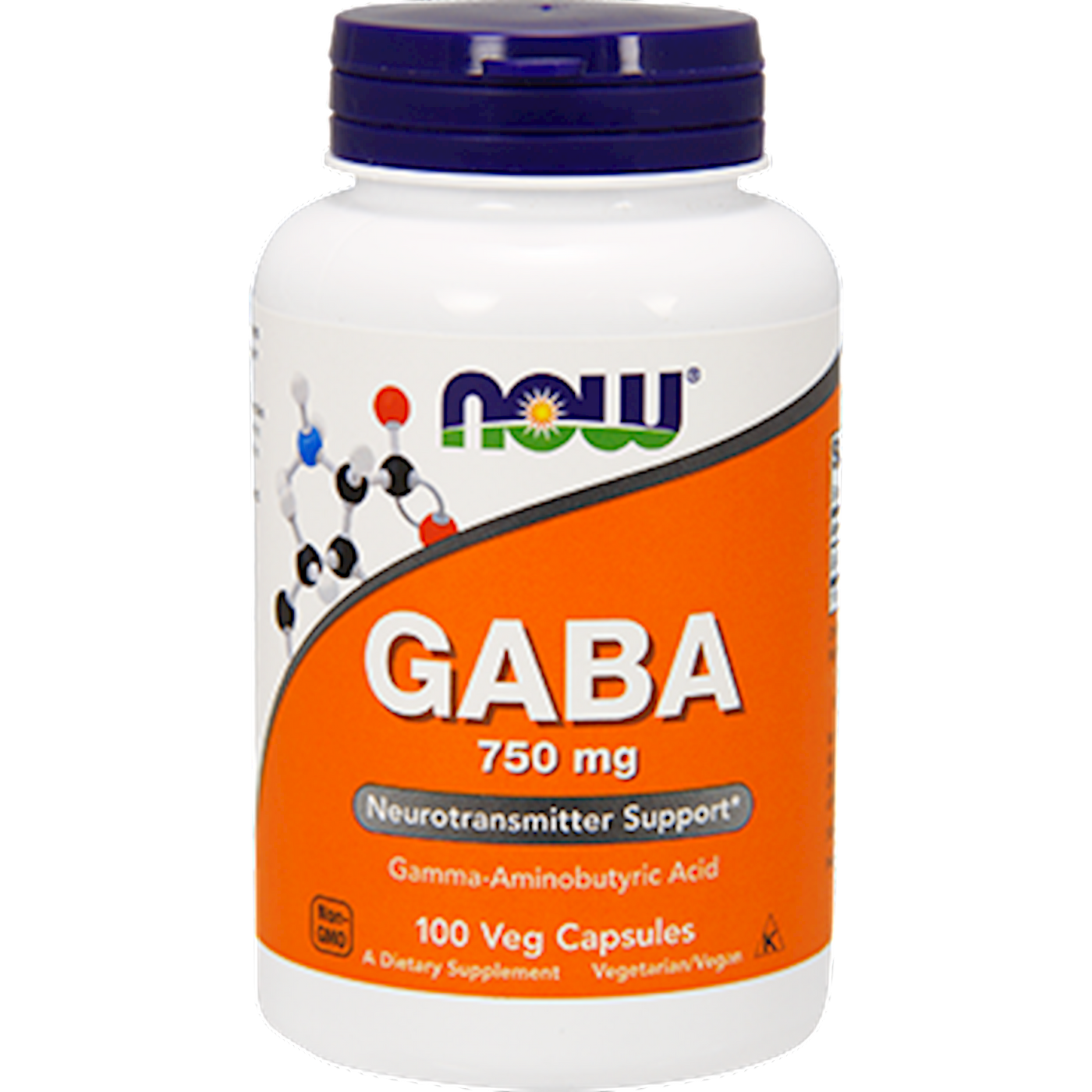 GABA 750 mg 100 vcaps Curated Wellness