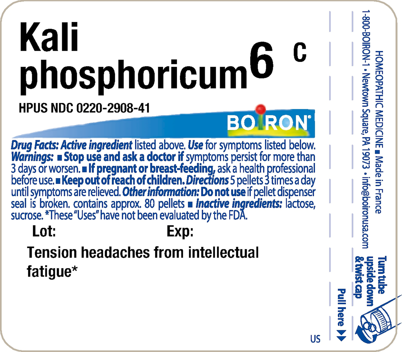 Kali phosphoricum 6C 80 plts Curated Wellness