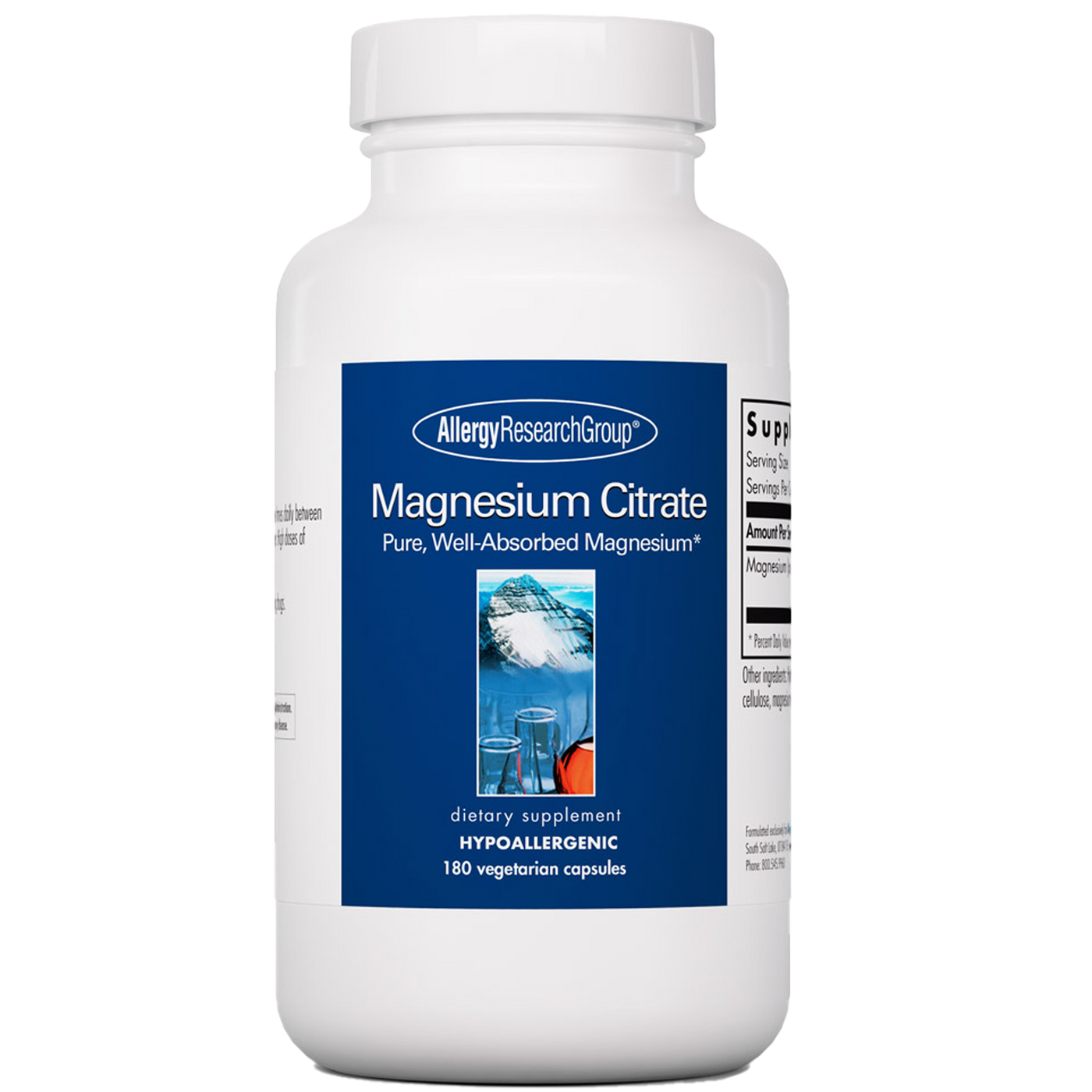 Magnesium Citrate 180 vecaps Curated Wellness