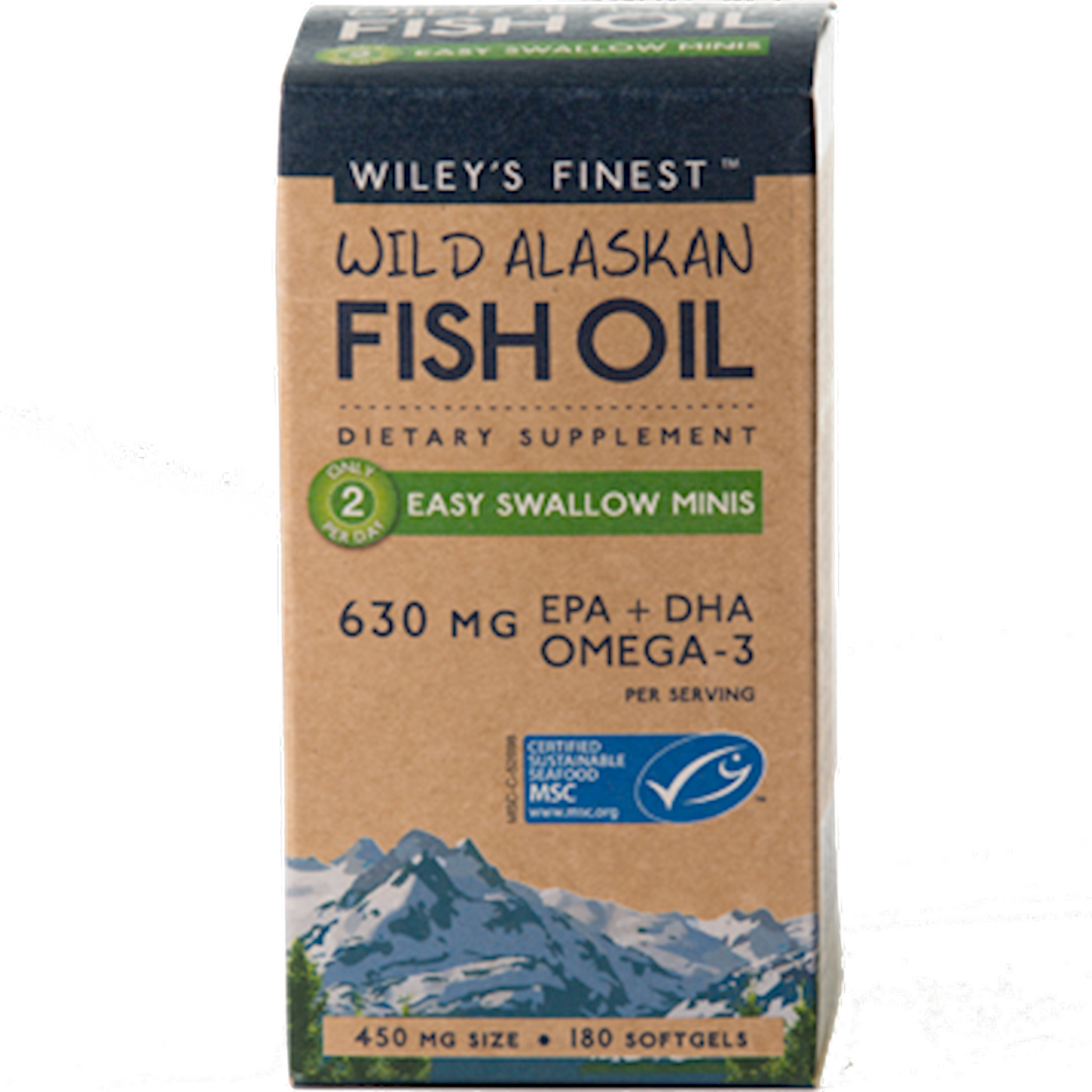 Wild Alaskan Fish Oil 180 mini sgels Curated Wellness